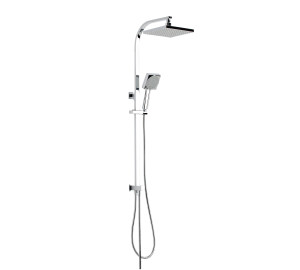 Set columna extensible con ducha, soporte y flexo
